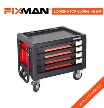 Fixman 4 Drawer Oem Tool Box Roller Cabinet On Wheels Portable