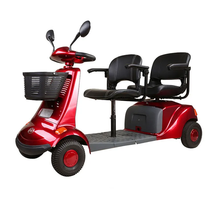 

Comfortable Seat Anti-slip Suspension Remote Control Electric Mobility Scooter for Adult, Red , black, customed