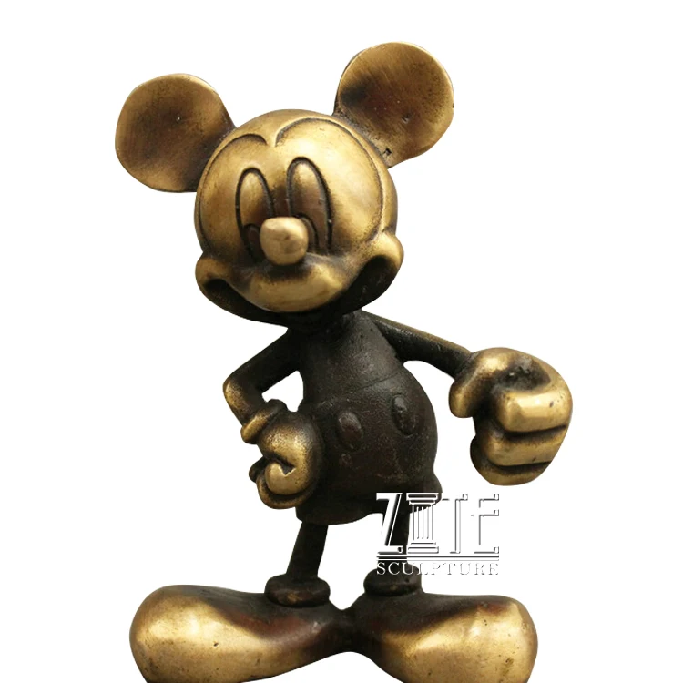 brass mickey mouse figurine