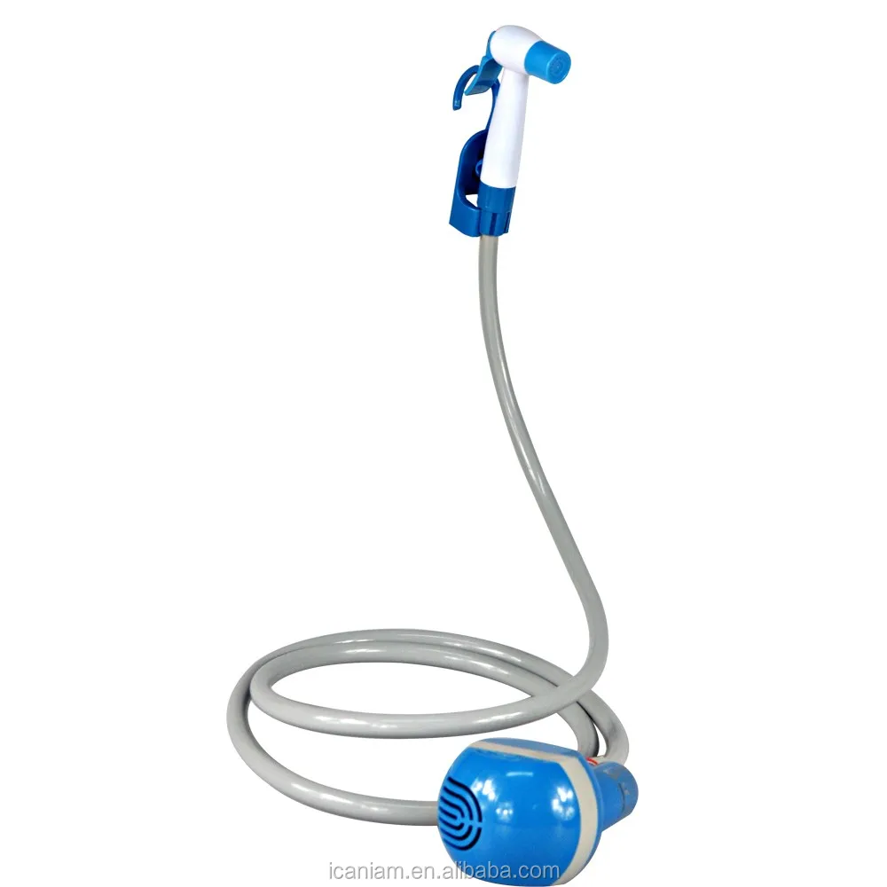 

3.7V Portable Battery Operated Handheld Travel Toilet Washlet Spray - Turns Water from Bucket And Sink Into Steady Gentle Stream, Orange/bule/yellow/green