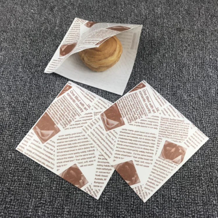 Custom logo donuts oil-proof paper bag