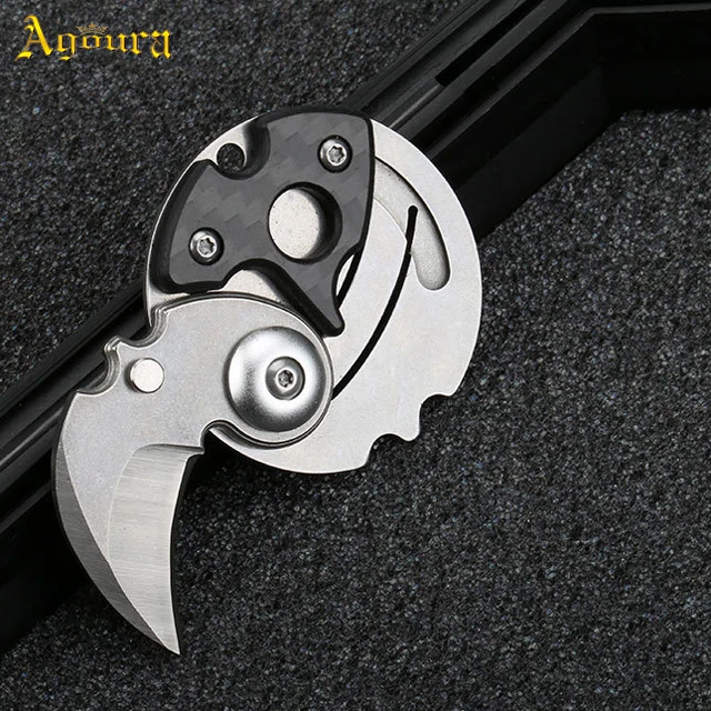 可定制旋转飞轮设计不锈钢小刀多功能迷你折叠刀户外口袋刀