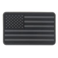 

No Mold Cost Rubber Logo Patches USA American Flag Custom PVC Patch