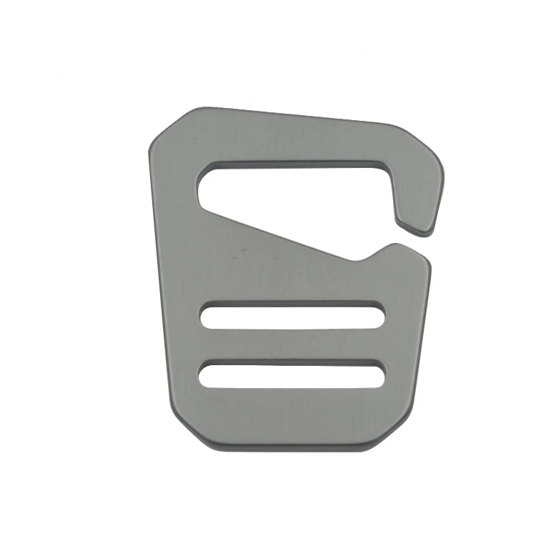 

20mm Anodized black aluminum belt buckle for outdoor backpack webbing, Customized