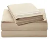 Wholesale high quality plain dyed ultra soft custom color hotel white percale bed sheet