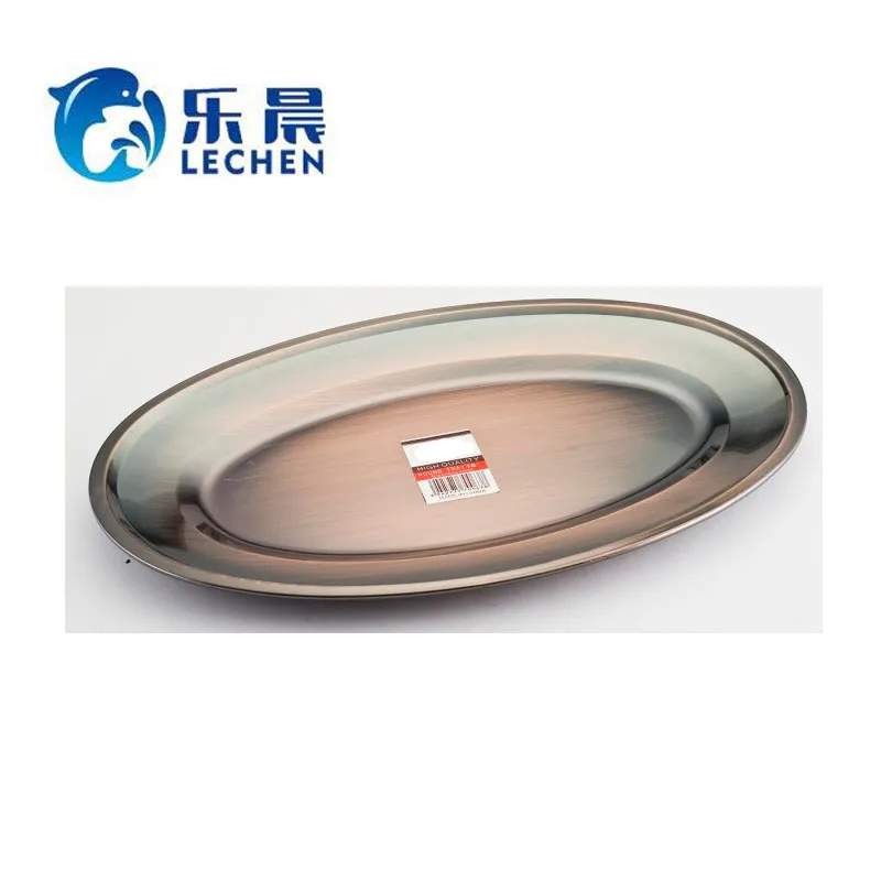 Stainless steel Plate Tray  non-magnetic Thai cake /barbecue/ steamed fish tray    