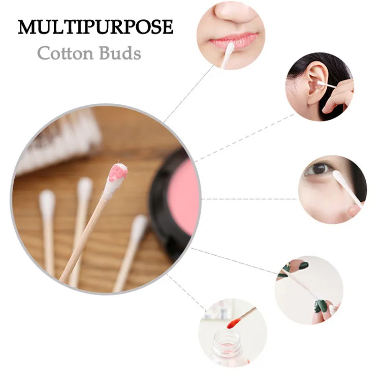 Pointed Handy Cotton Swabs Women Health Make Up Q Tip Cotton Wabs