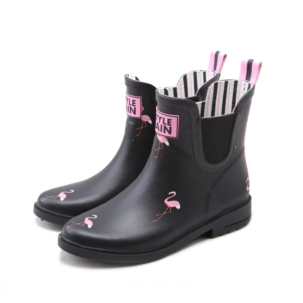 lined chelsea rain boots