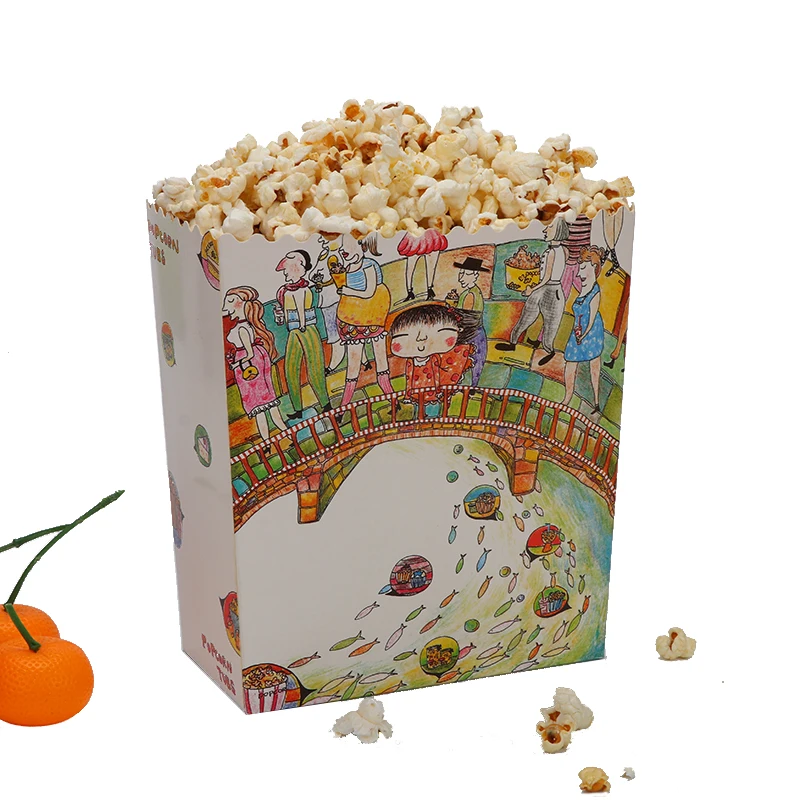 Packaging Custom Printed Disposable Popcorn Bucket Buy Take Away