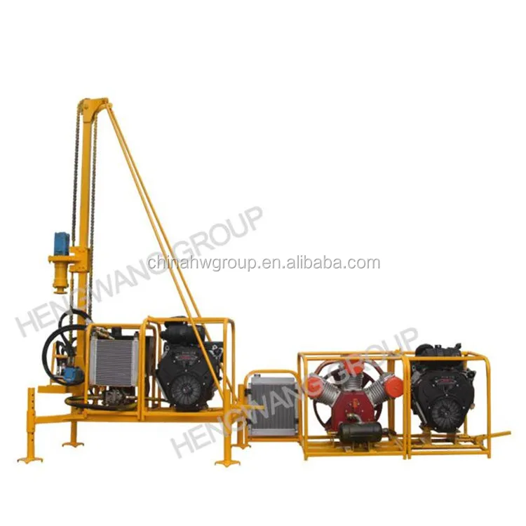 Removable mining borehole drilling machine for mountain area