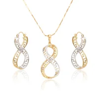 

fashion earrings pendant costume number eight jewelry sets, bridal jewelry set