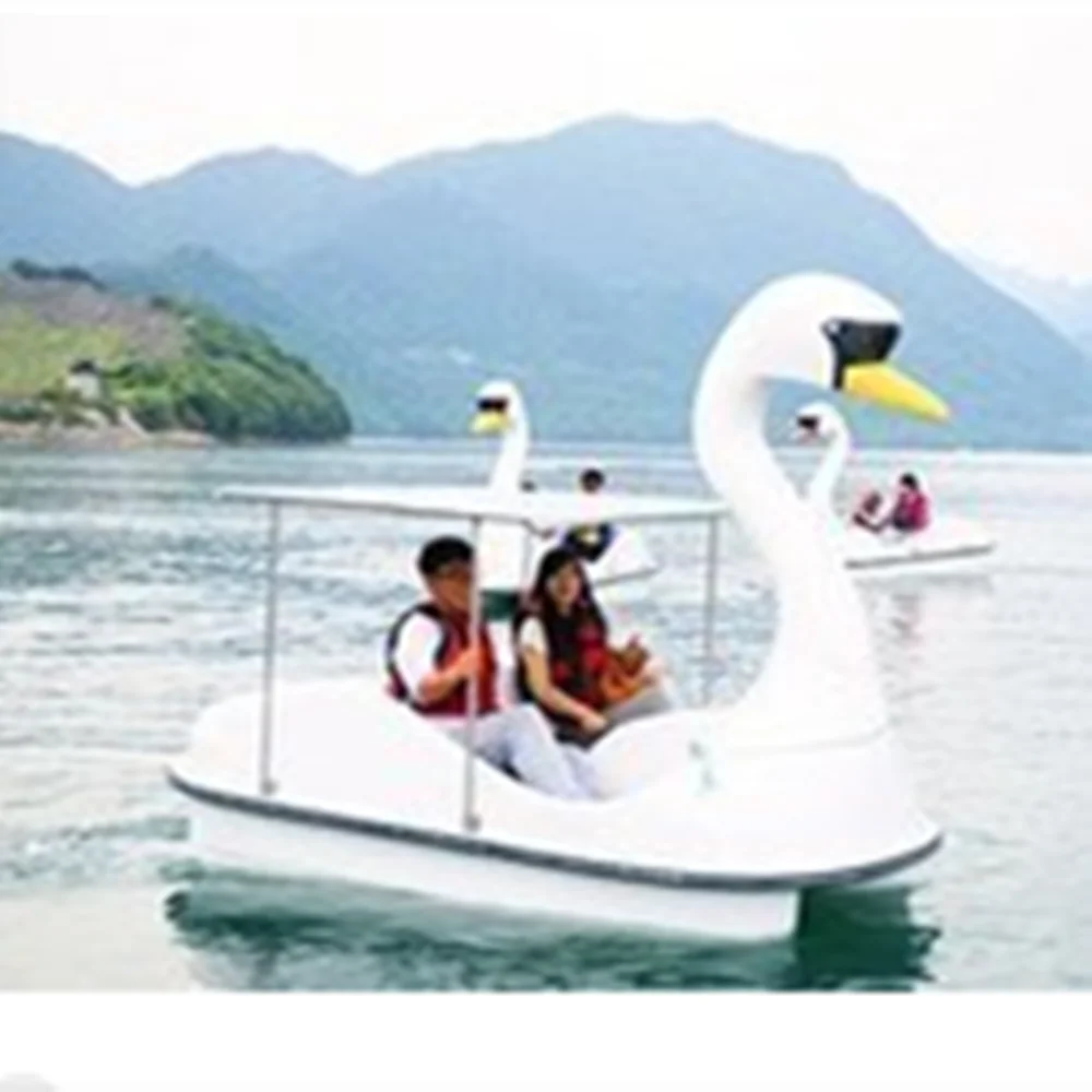

2/4-person pedal boat park play fiberglass boat cartoon boat water bike Pleasure boat, tool boat, water play, Customized
