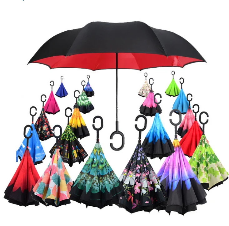 

Promotional Folding Inverted Reverse Umbrella