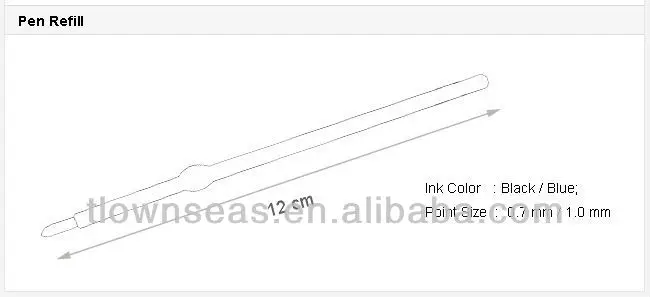 os-8570-ruler-pen-refill