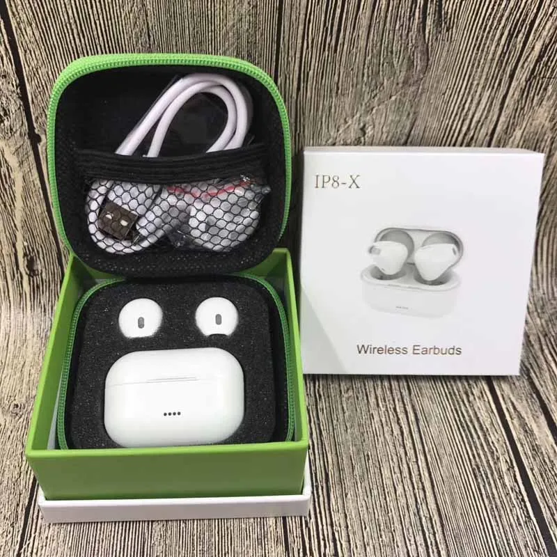 Small Size IP8-X Wireless TWS Ephones Stereo Earbuds Mini Portable Pocket Ear Buds With Charge Box - ANKUX.COM