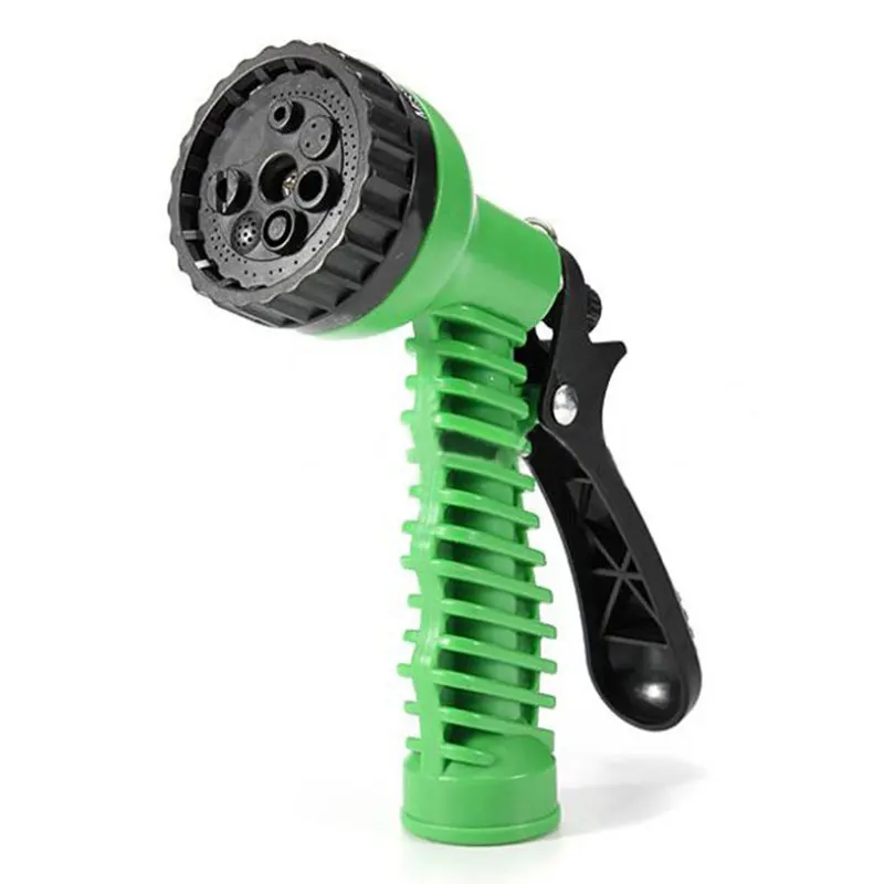 

Garden sprayer gun garden hose nozzle 8 way spray pattern - jet, mist, shower, flat, full, center, cone, Blue, green