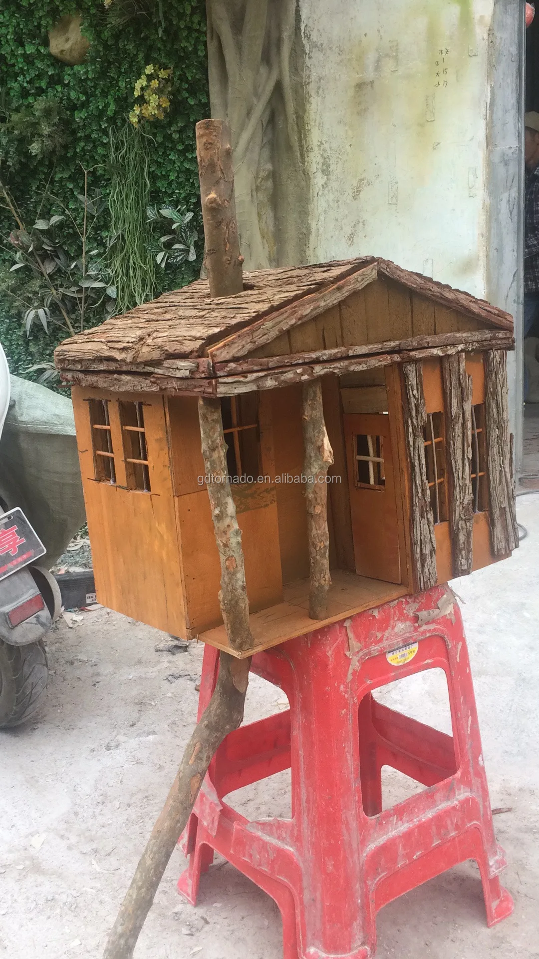 Outdoor Decor Artificial Wooden Tree Houses For Sale For Kids Buy