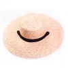 New womens 100% Natural Grass straw hat custom raffia hat with strap