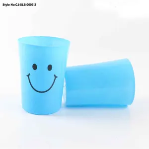 Custom Cartoon Logo Printing PP 12OZ Plastic Drinking Water Cup