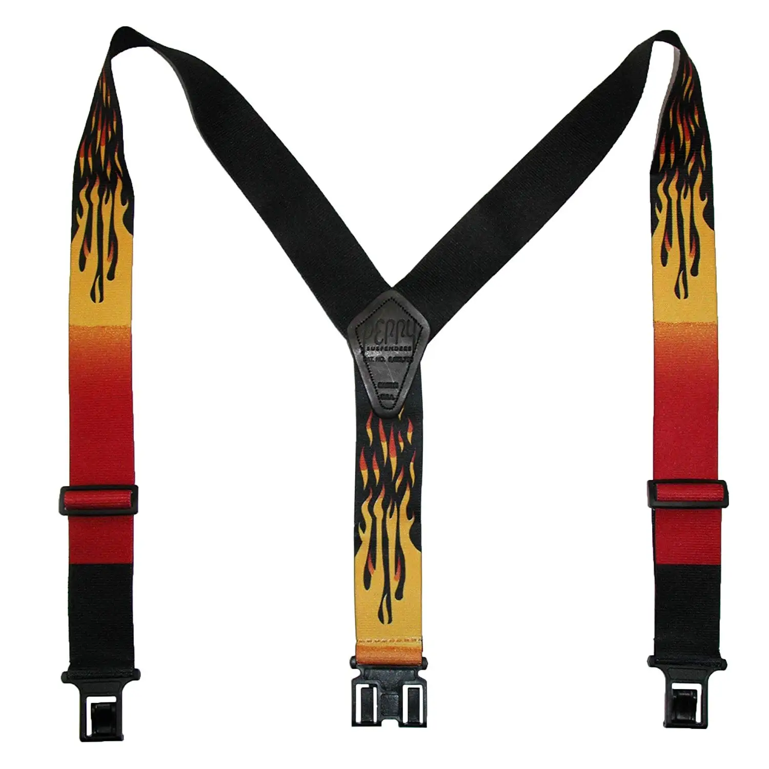 Perry Suspenders Mens Elastic Hook End 2" Novelty Suspenders