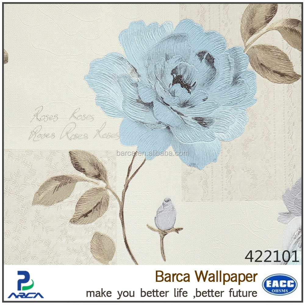 3d Hidup Wallpaper Bunga Bordir Bunga Wallpaper Grosir ID Produk