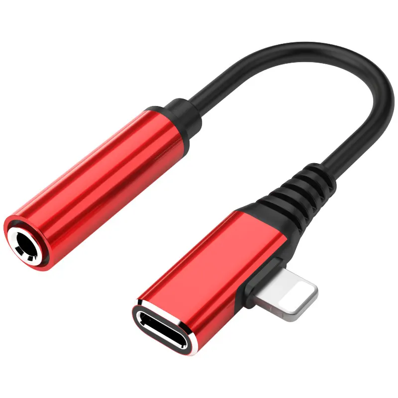 

2 in 1 Adapter for iPhone 7 Splitter 3.5mm Aux Headphone Jack Audio Adapter, N/a