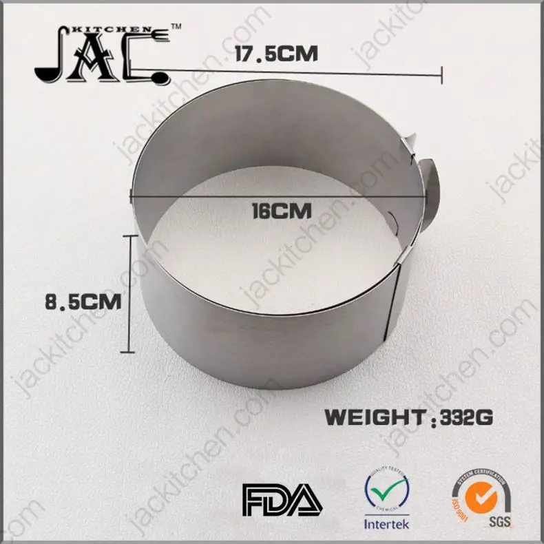 Commercial Stainless Steel Square Mousse Ring