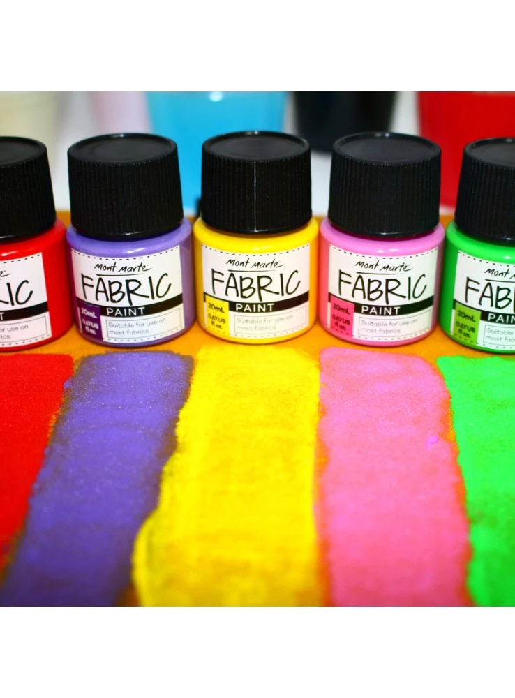 
Mont Marte Fabric Paint Set 8pce x 20ml 