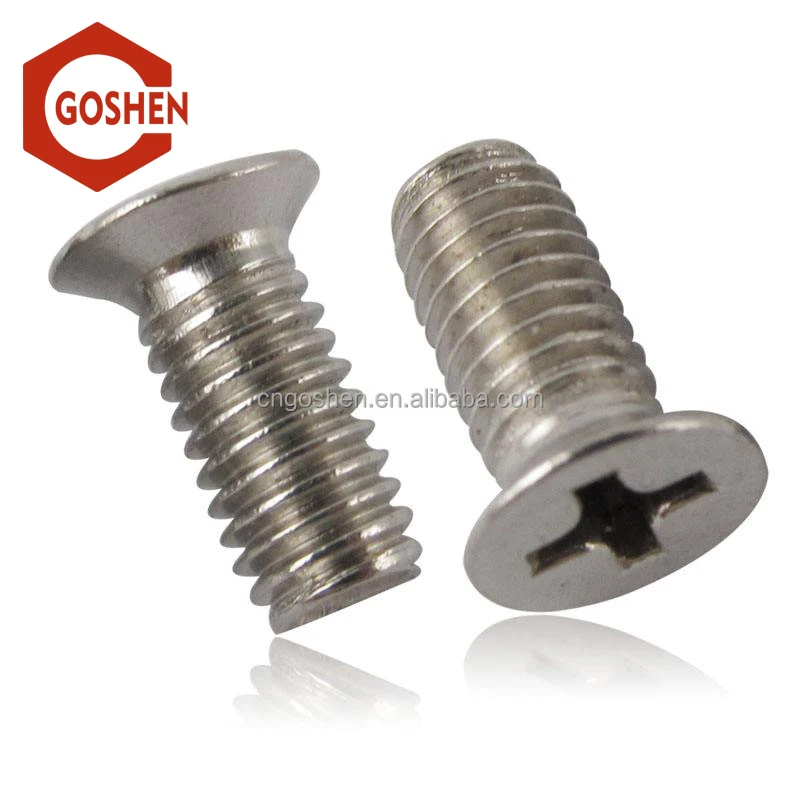 
din965 Cross recessed raised countersunk head machine screws 