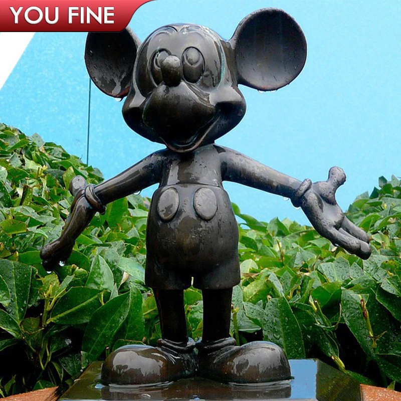 mickey bronze statue