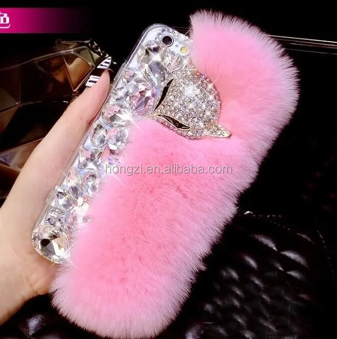 

Multi Colors 100% Real Rabbit Fur Phone Case Hot Sell Luury Cover For iPhone 5c 5 5s 4 4s 6 6s 7 7 7 Plus 8 Fur Case