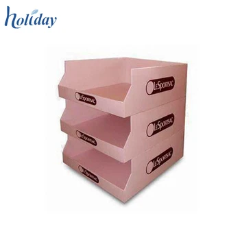 3 Tiers Cardboard Counter Display Box Template Cardboard Counter