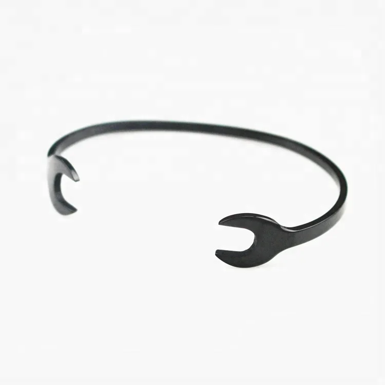 

Best Selling Unisex Fashion 316L Stainless Steel Wrench Bracelets, Silver,gold,black