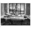 Black and White Woman Portrait Poster for Bathroom Canvas Wall Art Decoration