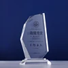 Optical glass crystal award rectangular faced building custom China crystal cuboid Trophy