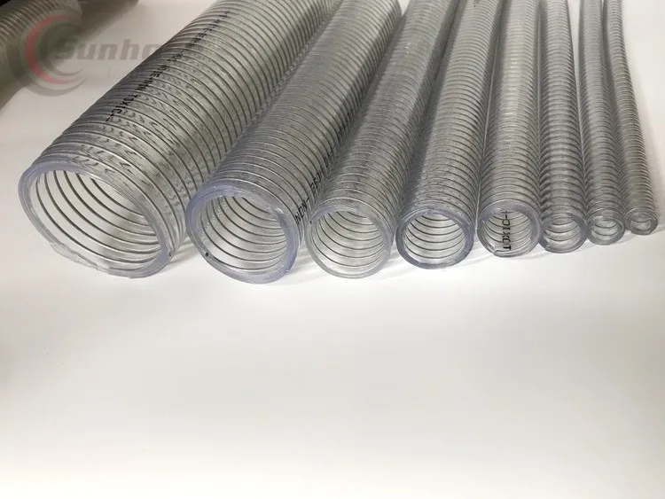 Customized Stiff Good Adaptability Conveying Water Pvc Pack Steel Wire