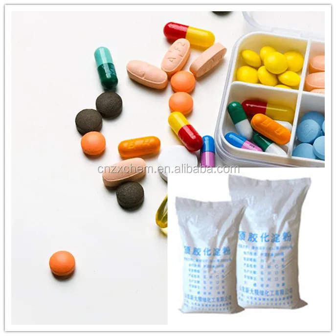 Professional Manufacturer Tablets Binding Agent Pregelatinized Starch