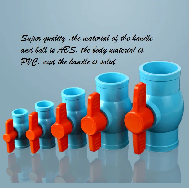Super quality price Plastic water ball valve 1 inch pvc ball valve