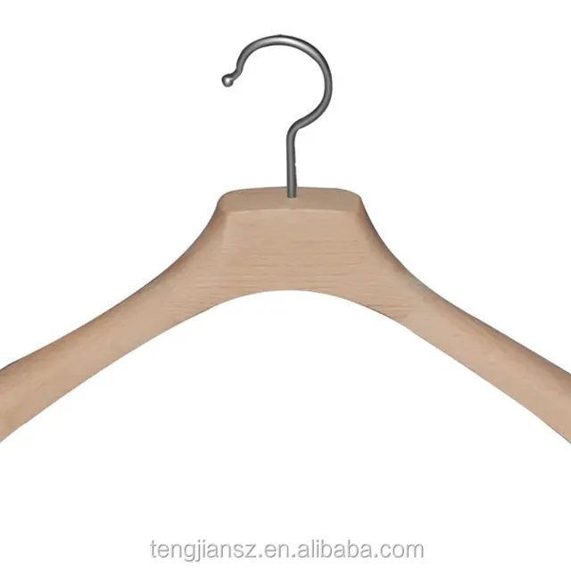 521 vintage traditional beech hard wood wooden clothes hanger 44