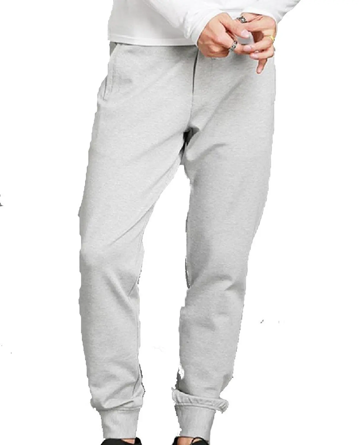 Lutratocro Mens Summer Solid Color Elastic Waist Harem Cotton Linen Jogger Pants