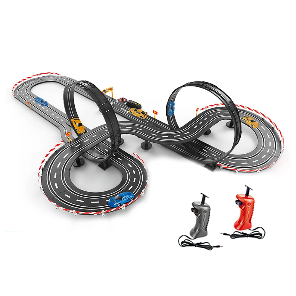 
1:43 scale 787cm electric stunt slot toy mini 4wd race track for sale 