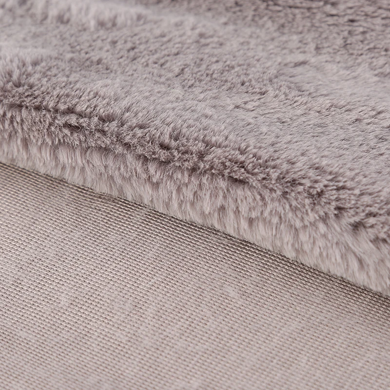 
Soft stretch solid faux rabbit fake fur fabric for Lining or Coat 