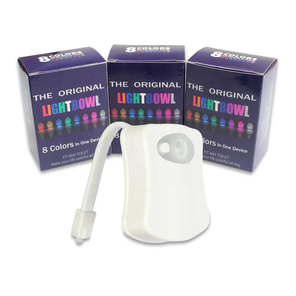 

LOW PRICE Wholesale Hot Item 8 Colors Changing Led Sensor Toilet Bowl Light