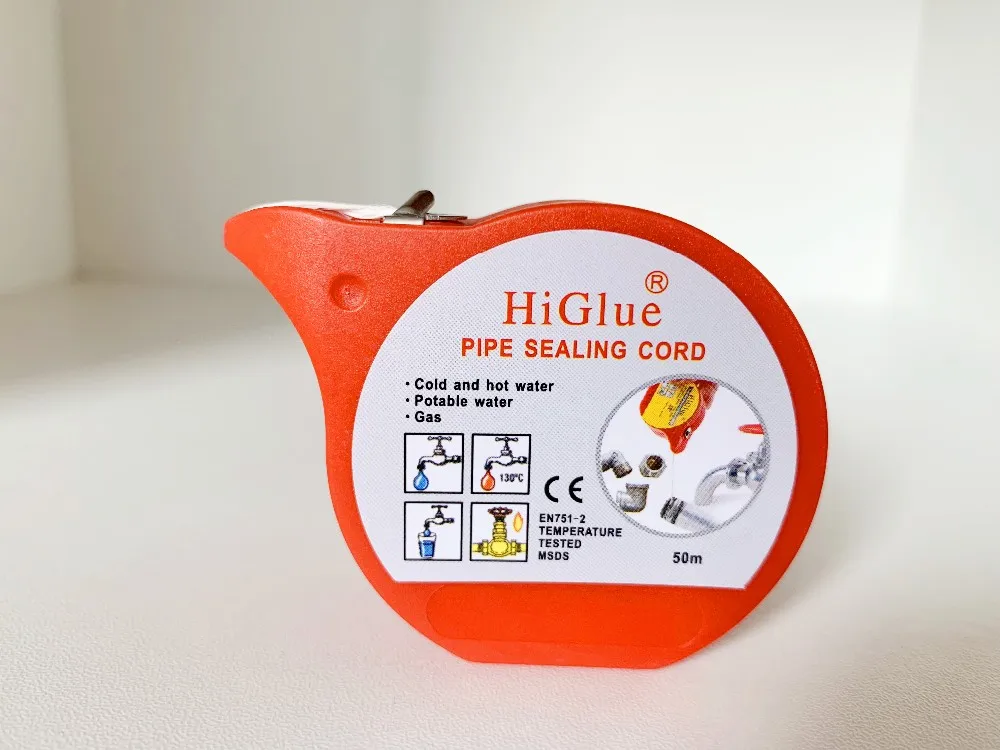 50m/150m Of Higlue 55 Pipe Sealing Thread Cord For Water And Gas Leak