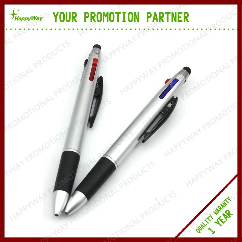 Bazic 2-in-1 Mechanical Pencil + 4-Color Ballpoint Pen – 6 Pack, Medium Point