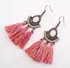 Chinese wind retro exaggeration, creative water drop modeling tassel, national disturbance simiya Earrings