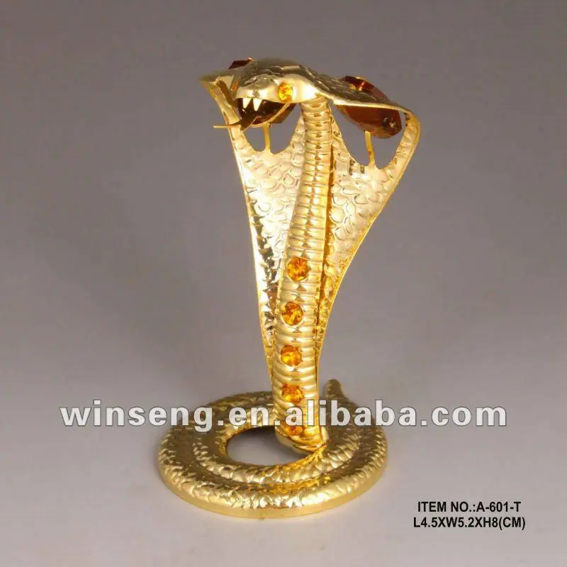 crystal snake figurine