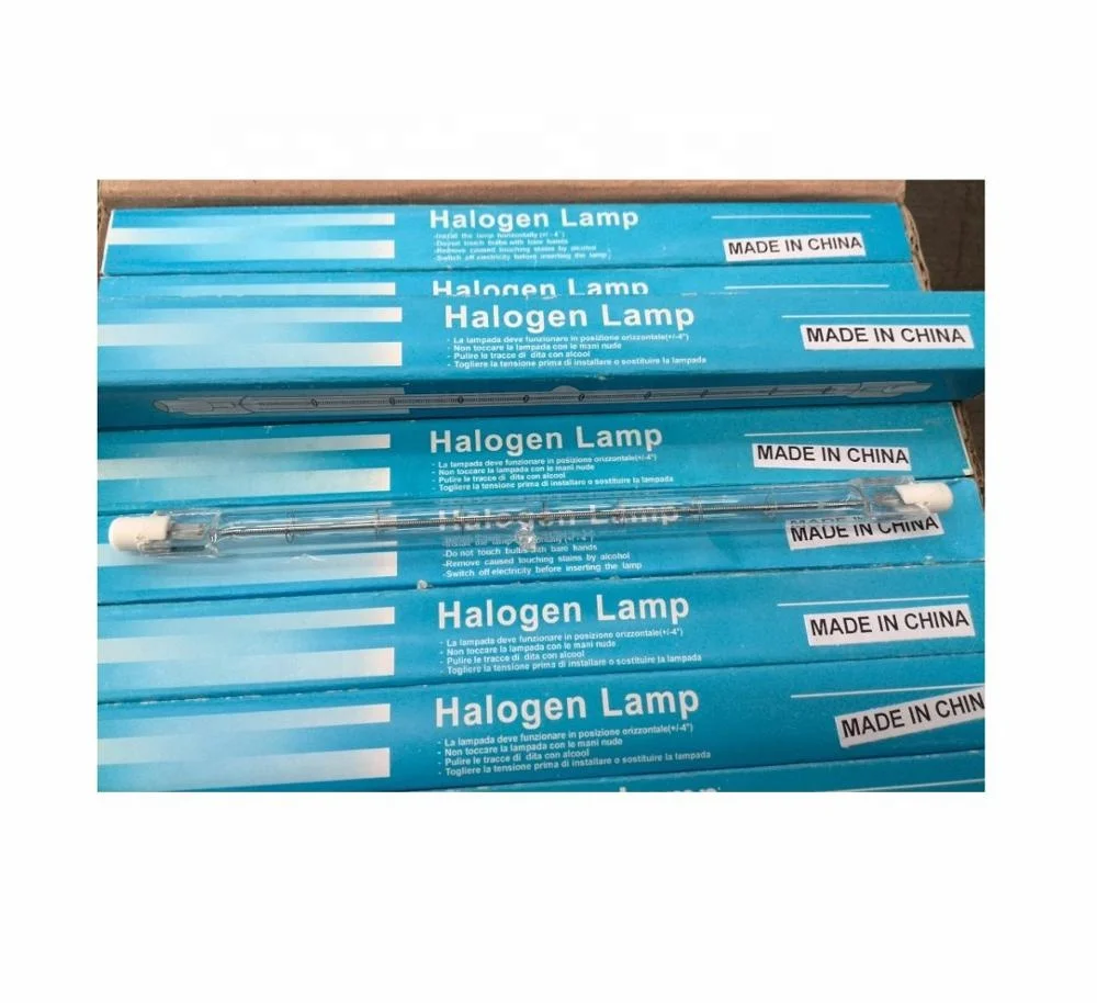 Tungsten Halogen Lamps, IMPA791263, R7S Base, 220v 500w, 118mm, J118