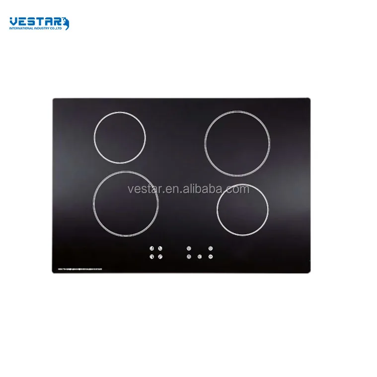 90cm Width Homeappliance Built In Cooktop Black Color Ceramic Hob