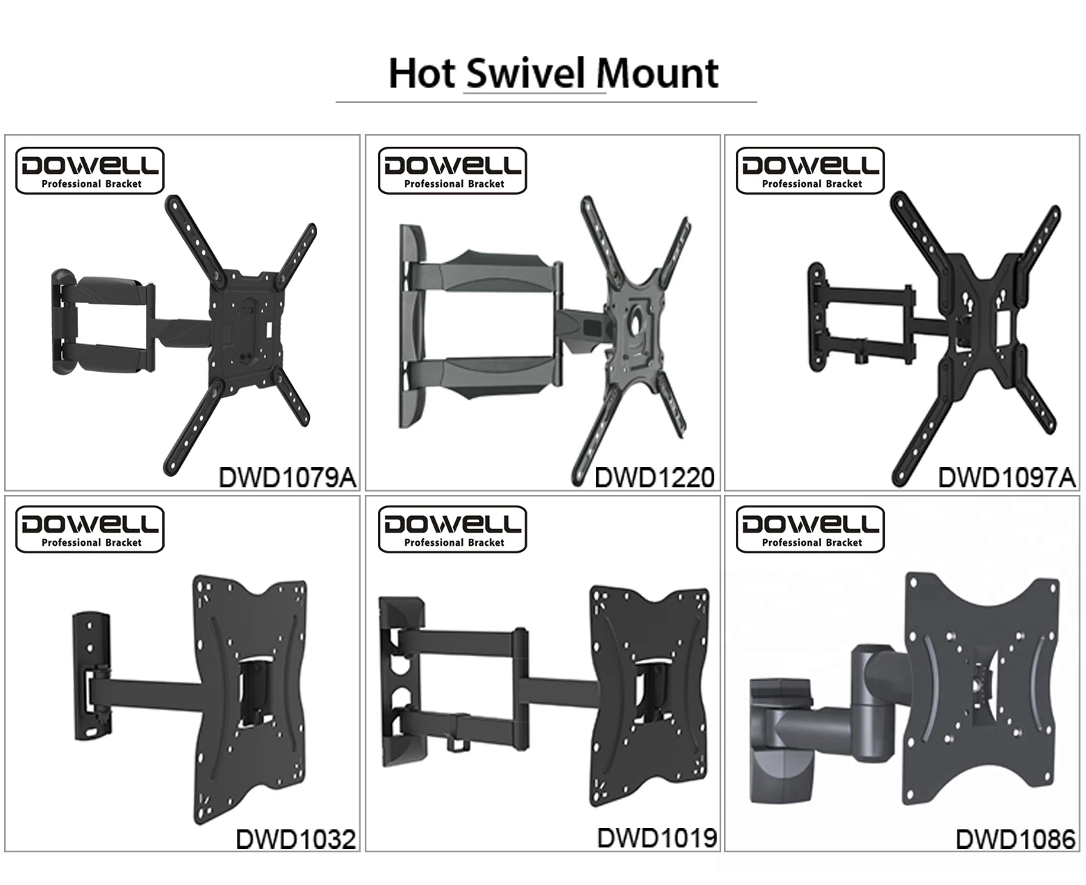 Stronger Durable Custom Design Corner Curved Folding Tv Wall Mount